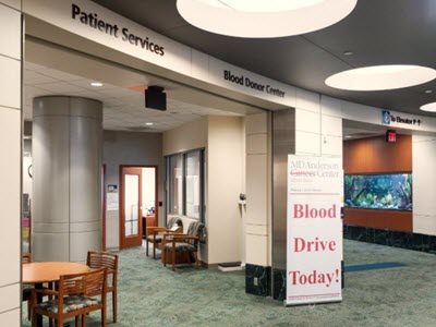 Mays Clinic Blood Donor Center
